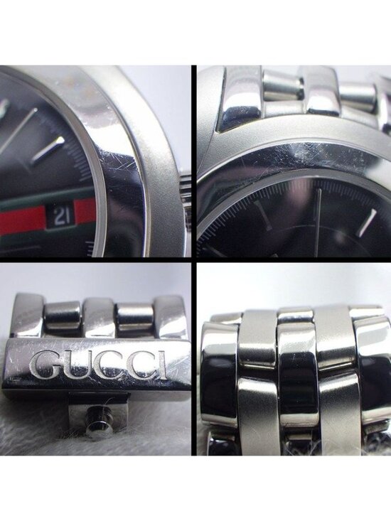 Gucci Watch Class Sherry Line Black Dial Date SS Quartz Analog main image 6